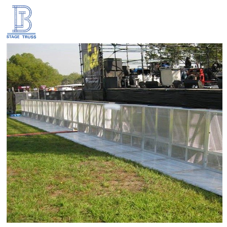 Trade Assurance Crowd Control Barrier for Stage