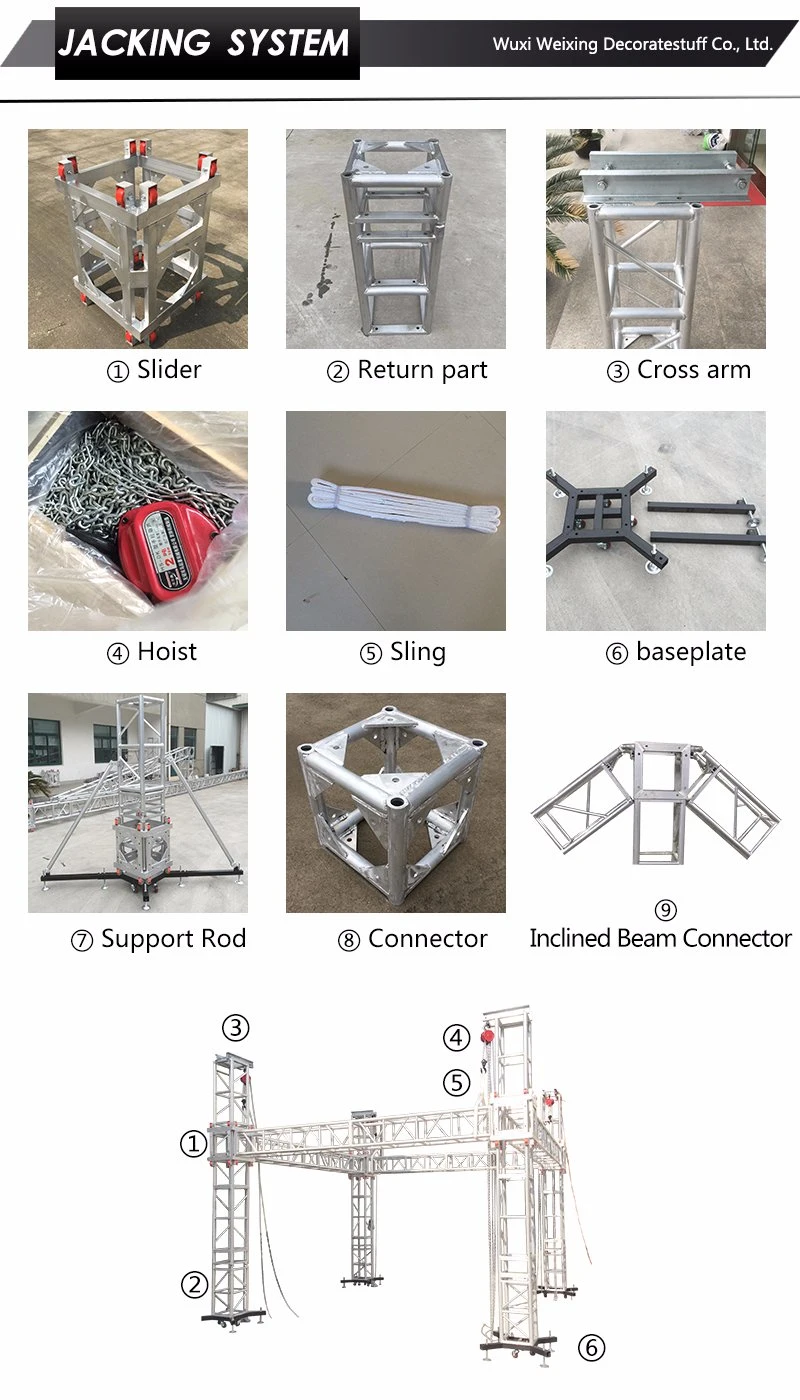 Sale Aluminum Lighting Portable Mobile Event Concert Stage Equipment Truss with Roof System