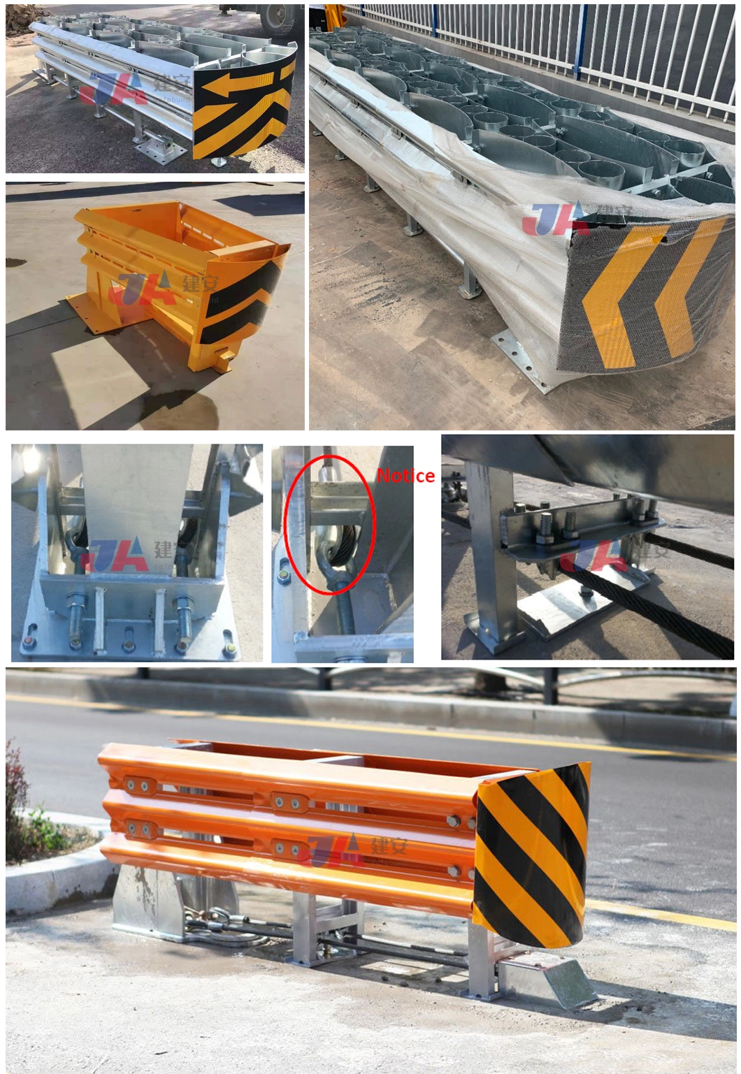 Traffic Safety Steel Anti-Collision Crash Cushion Highway Barrier for Sale